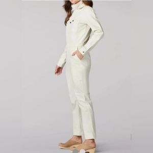 Lee white Union-Alls Ecru Herringbone